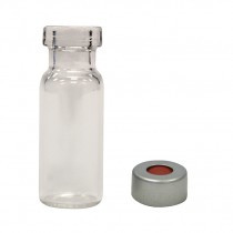 vial de vidrio para laboratorio con tapa rosca y septa incorporada silicona/Tefl