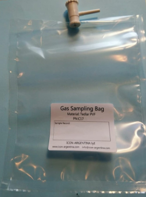 Bolsa Tedlar 5 Litros con 1 Válvula para Muestreo de Gases