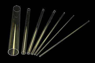 Pack x 10 tubos capilares de cuarzo 4 mm OD x 1000 mm longitud