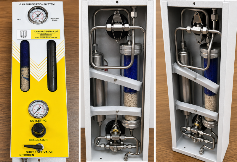Panel para purificar Nitrógeno
